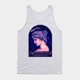 Hypatia of Alexandria Portrait and Quote Tank Top